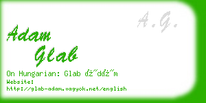 adam glab business card